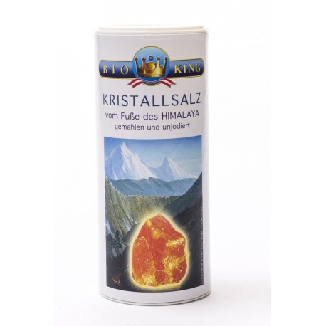 KRISTALLSALZ aus den Ausläufern des Himalaya, Streuer natur 250g