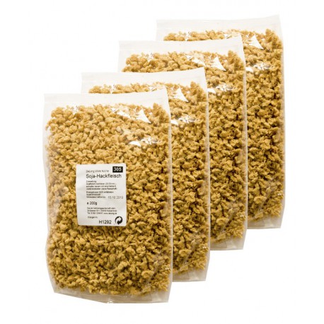Soja-Hackfleisch 4er Set - 4x200g